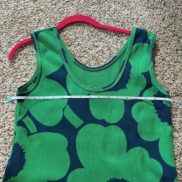 NWT Marimekko Simpukka Unikko Rib Floral Cotton Tank Dress size medium - Picture 9 of 9